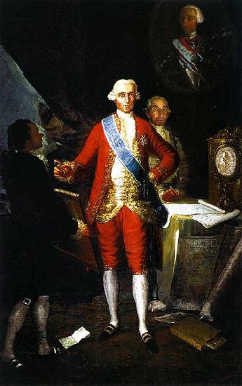 Francisco de Goya Portrait of Jose Monino, 1st Count of Floridablanca and Francisco de Goya oil painting image